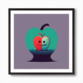 Apple With A Skull Póster