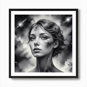 Black And White Painting Art Print