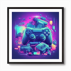 Video Game Art 1 Art Print