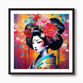 Geisha 149 Art Print