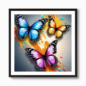 Butterfly Painting 50 Art Print