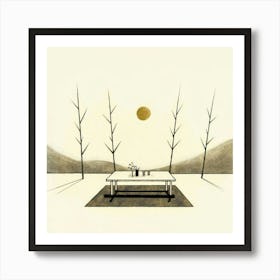 Table In The Sun Art Print