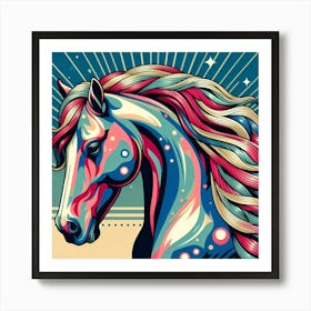 Pop Horse 1 Art Print