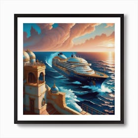 Mediterranean Cruise Art Print