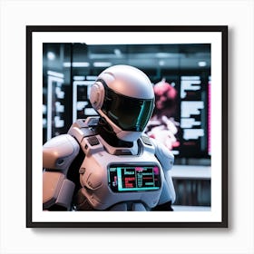 Futuristic Robot 119 Art Print