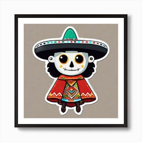 Day Of The Dead Skeleton 2 Art Print