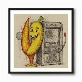 Banana Machine Art Print