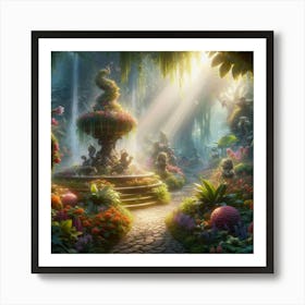 Fairy Garden paintings art print 11 Art Print