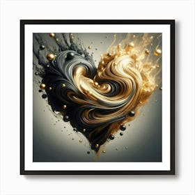 Abstract Heart 1 Art Print