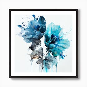 Watercolor Flower Abstract 4 Art Print