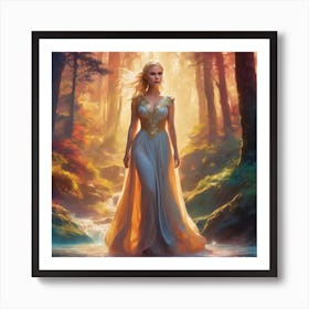 Princess In The Forest Art Print