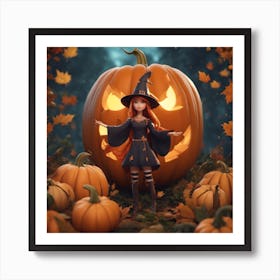 Halloween Witch Art Print