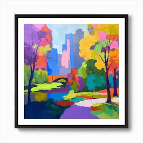 Abstract Park Collection Central Park New York City 3 Art Print