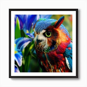 Colorful Owl 7 Art Print