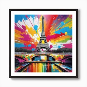 Paris Eiffel Tower 3 Art Print