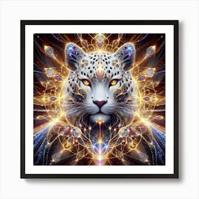 Psychedelic Tiger 2 Art Print