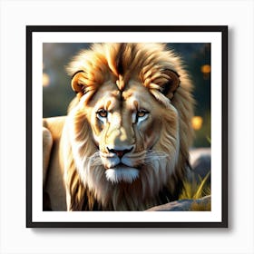 Lion art 30 Art Print