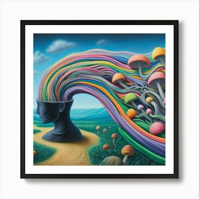 Psychedelic Head Art Print