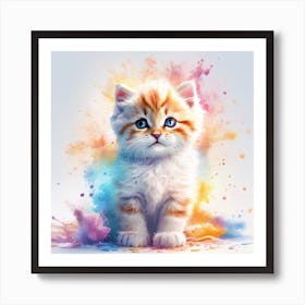 Kitty Painting Art Print