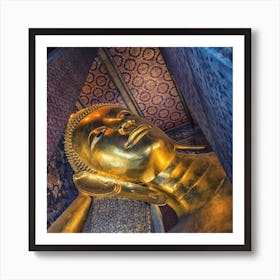 Wat Pho Square Art Print