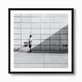 Black And White Portrait Of A Man Art Print