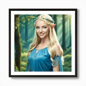 Lady of the Woods Art Print