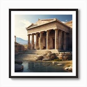 Ancient Greek Temple 2 Art Print