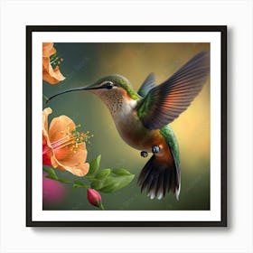 Humming bird Art Print