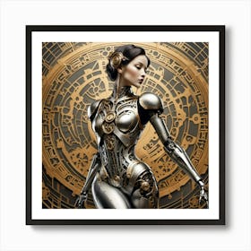 dancing android Art Print