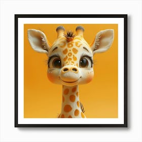 Cute Giraffe 15 Art Print