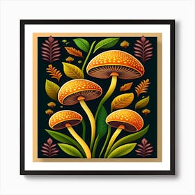 Mushroom Wall Art Art Print