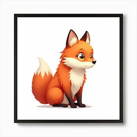 Cute Fox Art Print