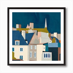 Saint Malo Square Art Print
