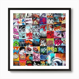 Graffiti Collage 2 Art Print