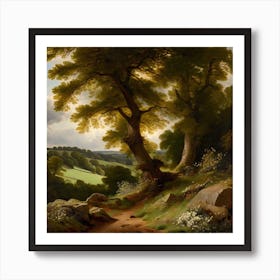 Path Through A Forest Art Print