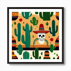 Mexican Skull 19 Art Print