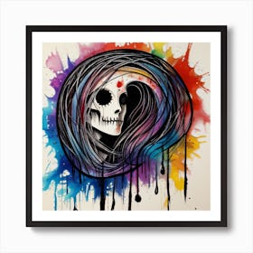 Day Of The Dead Skull Art Print