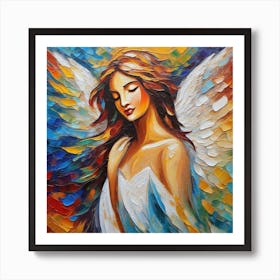 Angel Painting 7 Art Print