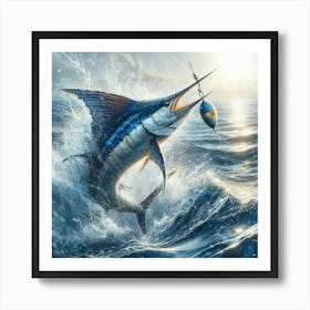Marlin Fishing Art Print