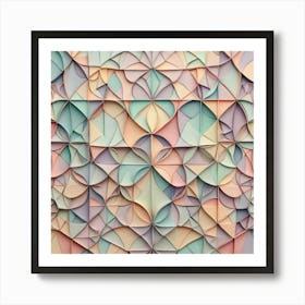 Abstract Geometrical Pattern Art Print