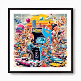 Arcade Machine Art Print