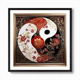 Yin Yang Painting Art Print