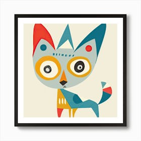 Charming Illustration Wolf 2 Art Print