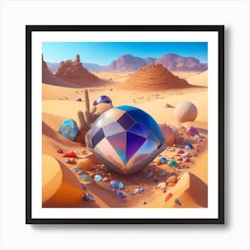 Diamond In The Sand Art Print