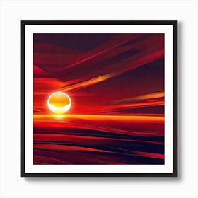 Sunset In The Sky 2 Art Print