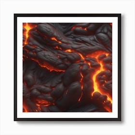 Lava texture 18 Art Print