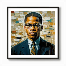 Malcom X Art Print