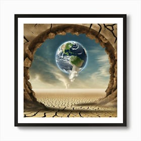 Earth In A Dry Hole Art Print