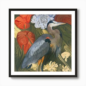 Blue Heron 7 Art Print