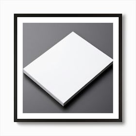 Mock Up Business Card Blank Plain Card Business White Minimalist Customizable Template (32) Art Print